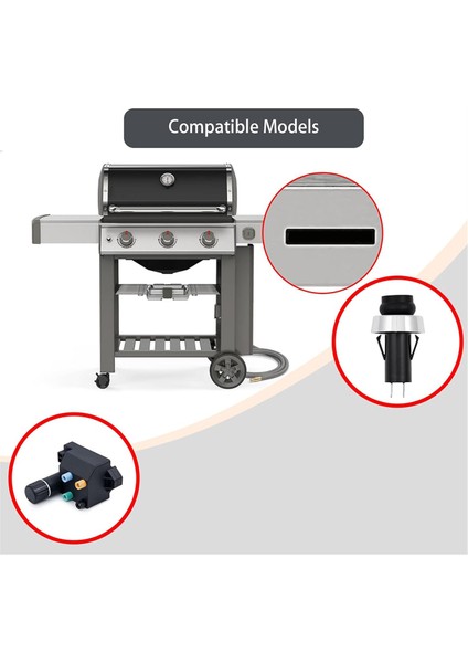 66220 66354 Weber Igniter Genesis Iı 300 Serisi Gs4 Iı E-310 Iı S-310 Iı E-315 Iı S-315 Lx S-340 Için Izgara Ateşleyici Kitleri (Yurt Dışından) modelleri