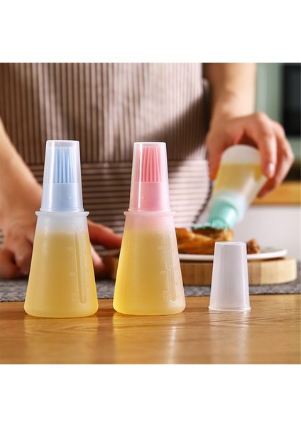 Silikon Yağ Şişesi Fırçası, Barbekü Fırçası ile Yağ Dağıtıcı Şişe, Yüksek Sıcaklıklı Yağlama Fırçası, Mutfak Barbekü Aletleri (Yurt Dışından) indirimleri