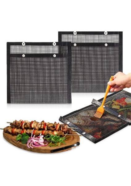 Adet Barbekü Izgara Poşeti, Barbekü, Balık Için Yeniden Kullanılabilir Izgara Poşetleri - Kömürlü ve Elektrikli Izgaralar Için Uygundur (Yurt Dışından) fiyatları