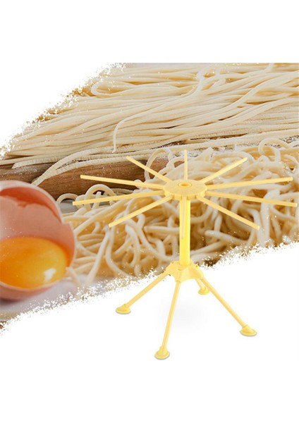 Katlanabilir Makarna Kurutma Rafı, 10 Çubuk Saplı Plastik Katlanabilir Spagetti Askılı Erişte Kurutma Standı (Yurt Dışından) indirimleri