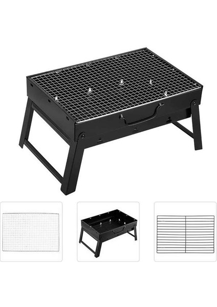 Kömür Izgarası, Taşınabilir Kömür Izgarası, Katlanabilir, Açık Hava Kamp Barbeküsü ve Plaj Barbeküsü Için Uygun 43X30X24CM (Yurt Dışından) fiyatları