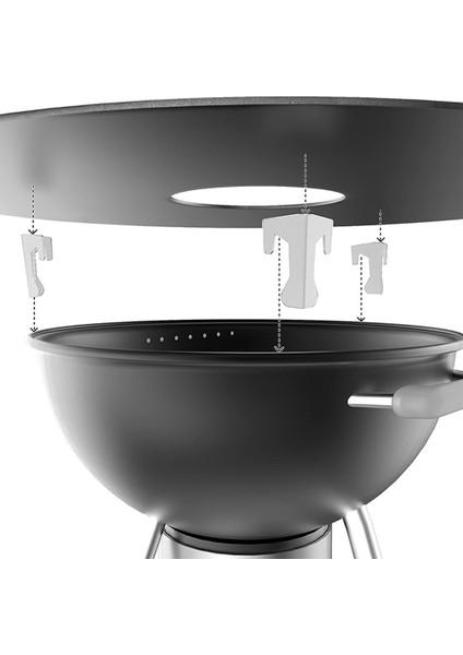 Ateş Kutusu ve Su Isıtıcısı Halkası Için 8 Parçalı Izgara Tavası Ara Parçası Tutucu Izgara Aksesuarları Izgara Tavası Ara Parçası (Yurt Dışından) fiyatları