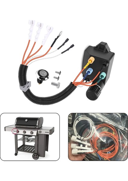 66354 Weber Genesis 2 E-310 E-315 S-310 S-315 SE-310 SE-315 Açık Hava Izgara Çakmak Kiti Için Izgara Çakmağı (Yurt Dışından) modelleri