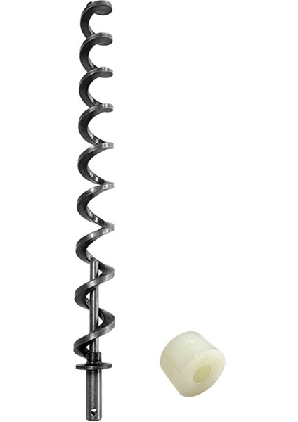 Açık Hava Odun Pelet Fırını Kısa Ateşleyici Burgu Vida Aksesuarlarının Beslenmesi Için 43 cm Burçlu Demir Besleme Vidası (Yurt Dışından)