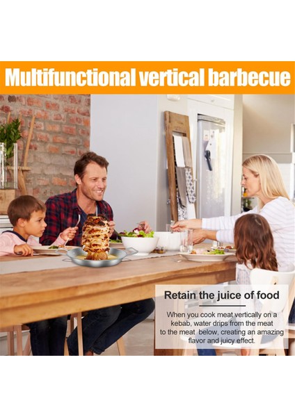 Paslanmaz Çelik Ayaklı Dikey Şiş Izgara Çıkarılabilir Sivri Uçlu Brezilya Barbekü Şişi Yeniden Kullanılabilir Izgara Şişi 10 Inç (Yurt Dışından) modelleri