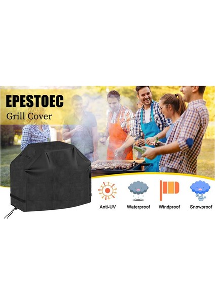 Izgara Örtüsü, Barbekü Örtüsü, Su Geçirmez ve Uv Dayanıklı, Gazlı Izgara Örtüsü, Kullanışlı Dayanıklı Ripstop 145X61X117CM (Yurt Dışından) fiyatları