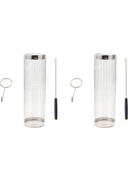 Parçalı Tekerlekli Izgara Sepeti - Şimdiye Kadarki En Iyi Izgara Sepeti, Yuvarlak Paslanmaz Çelik Izgara Filesi, Kamp Izgarası (Yurt Dışından)