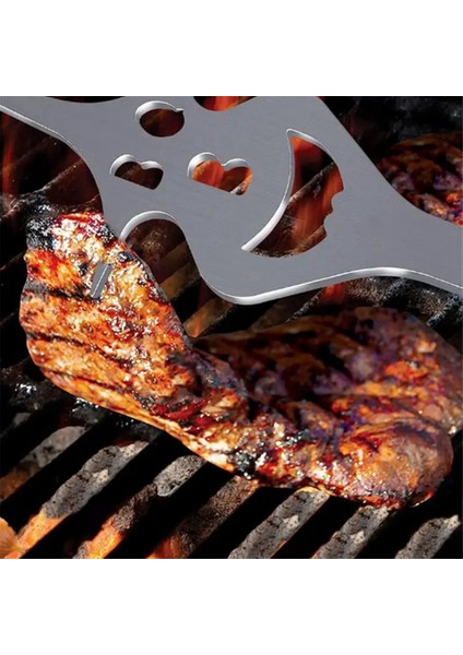 6'sı 1 Arada Barbekü Çatalı Paslanmaz Çelik Çok Işlevli Iki Dişli Meyve Sebze Et Barbekü Izgarası Açık Hava Kamp B (Yurt Dışından) indirimleri