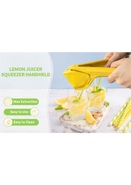 Çok Işlevli Meyve Sıkacağı Manuel Meyve Sıkacağı Ev Tipi Taşınabilir Manuel Meyve Sıkacağı Portakal Sıkacağı Sarı (Yurt Dışından) modelleri