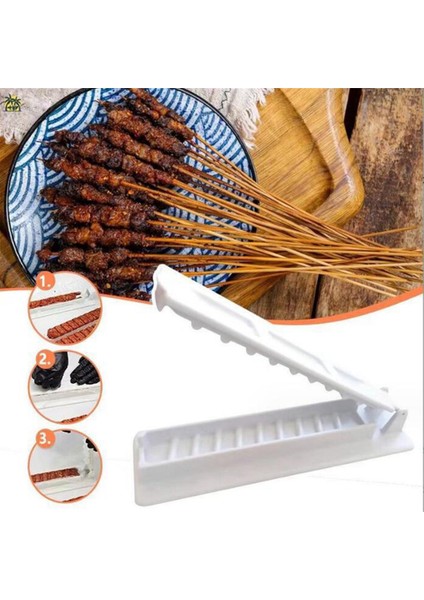 Tek Sıralı Kebap Makinesi Barbekü Kebap Makinesi Yeniden Kullanılabilir Plastik Kebap Makinesi Kebap Hazırlama Kamp Barbekü Aletleri (Yurt Dışından) fırsatları