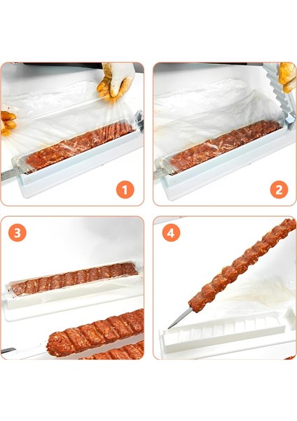 Tek Sıralı Kebap Makinesi Barbekü Kebap Makinesi Yeniden Kullanılabilir Plastik Kebap Makinesi Kebap Hazırlama Kamp Barbekü Aletleri (Yurt Dışından) indirimleri