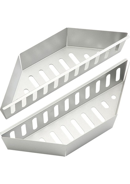 Kömür Sepeti Paslanmaz Çelik Kömür Tutucu, Kömür Kabı Konturlu Karbon Briket Izgara Sepetleri (2 Adet) (Yurt Dışından)