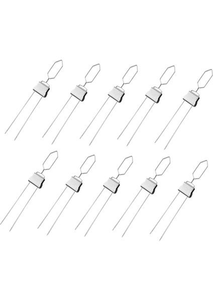 Barbekü Metal Şişler, Kamp Veya Ev Kullanımı Için Paslanmaz Çelik Şişler, Çubuklar, Tavuk, Sosis ve Dana Eti Için Yeniden Kullanılabilir Şişler (Yurt Dışından)