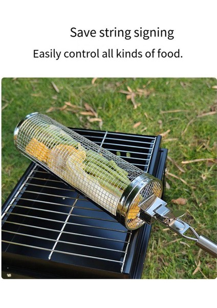 Saplı Açık Hava Barbekü Kafesi Için Tekerlekli Izgara Sepetleri Izgara Ağı Borusu Paslanmaz Çelik Büyük Yuvarlak Örgü B (Yurt Dışından) indirimleri