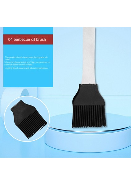 Kullanışlı Açık Hava Barbekü Ekipmanı 6 Parçalı Set Paslanmaz Çelik Barbekü Ekipmanı Barbekü Seti Barbekü Partisi (Yurt Dışından)
