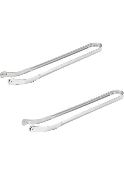 Barbekü Sosis Çevirme Maşası Barbekü Maşası Cımbız Sağlam Servis Maşası Metal Yemek Maşası Izgara Için Mutfak Pişirme Maşası 2 Adet (Yurt Dışından)