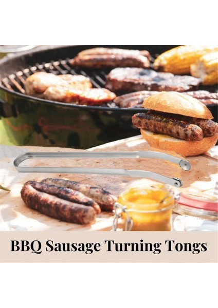 Barbekü Sosis Çevirme Maşası Barbekü Maşası Cımbız Sağlam Servis Maşası Metal Yemek Maşası Izgara Için Mutfak Pişirme Maşası 2 Adet (Yurt Dışından) fırsatları