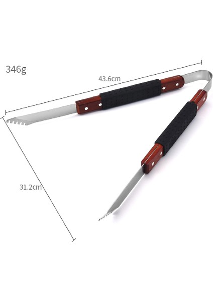 Barbekü Spatula Temizleme Fırçası Barbekü Klips Seti, Kauçuk ve Plastik Kılıf, Ahşap Saplı Izgara Seti (Yurt Dışından) fiyatları
