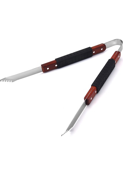 Barbekü Spatula Temizleme Fırçası Barbekü Klips Seti, Kauçuk ve Plastik Kılıf, Ahşap Saplı Izgara Seti (Yurt Dışından) fırsatları