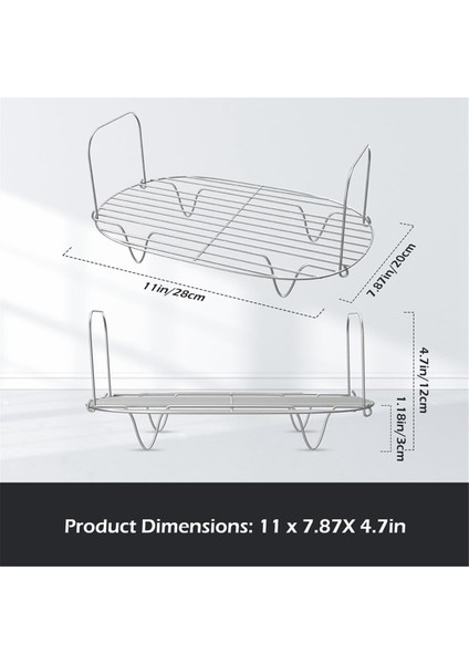 Krom Kaplamalı Buharlı Pişirici Rafı - Ninja Foodi Possible Cooker Pro 8,5 Qt Için Buhar ve Kızartma Rafı Aksesuarlarının Yerine Kullanılabilir (Yurt Dışından) fiyatları