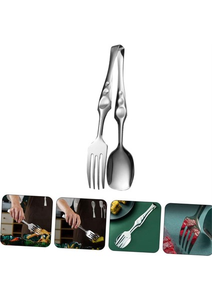 Paslanmaz Çelikten Yapılmış Barbekü Maşaları Metalden Yapılmış Pizza Izgara Gereçleri Maşaları Pişirme Maşaları (Yurt Dışından) fırsatları