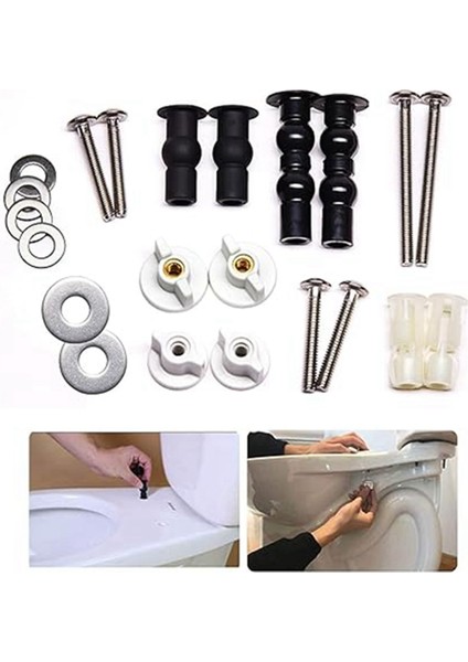 Klozet Oturağı Aksesuarları Elle Sıkıştırılan Genişletme Sabitleme Vidaları Klozet Oturağı Vida ve Cıvata Sıkma Kiti (Yurt Dışından) modelleri