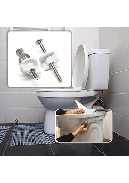 Klozet Oturağı Aksesuarları Elle Sıkıştırılan Genişletme Sabitleme Vidaları Klozet Oturağı Vida ve Cıvata Sıkma Kiti (Yurt Dışından) indirimleri