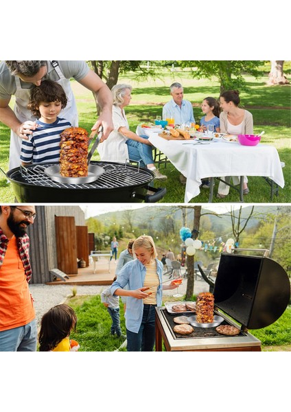 Paslanmaz Çelik Ayaklı Dikey Şiş Izgara Çıkarılabilir Sivri Uçlu Brezilya Barbekü Şişi Yeniden Kullanılabilir Izgara Şişi 10 Inç (Yurt Dışından) indirimleri