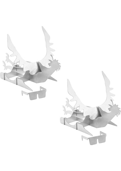 Adet Barbekü Tavuk Izgarası - Kamp ve Aile Toplantıları Için Bira Tutuculu Taşınabilir Paslanmaz Çelik Izgara Tutucu - Ayaklı Izgara (Yurt Dışından)