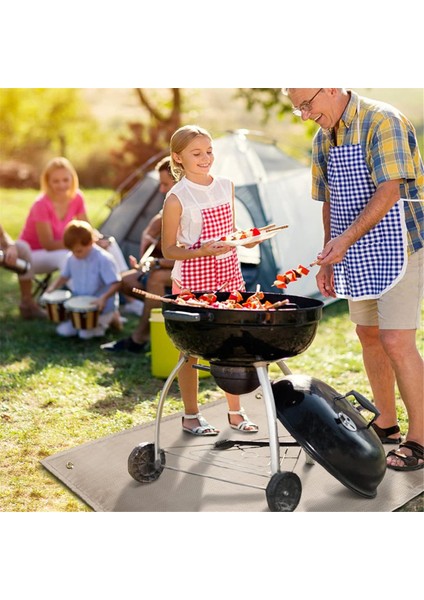 Açık Hava Izgarası Için Ateş Çukuru Izgara Matları 100X80CM, Açık Hava Piknik Yangına Dayanıklı Mat Güverte Çim Koruyucu (Yurt Dışından) indirimleri