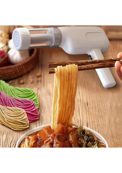 El Tipi Elektrikli Makarna Makinesi Elektrikli Erişte Makinesi Yüksek Verimli El Tipi Pres Makarna Makinesi 6 Kalıplı Ev, B (Yurt Dışından) modelleri