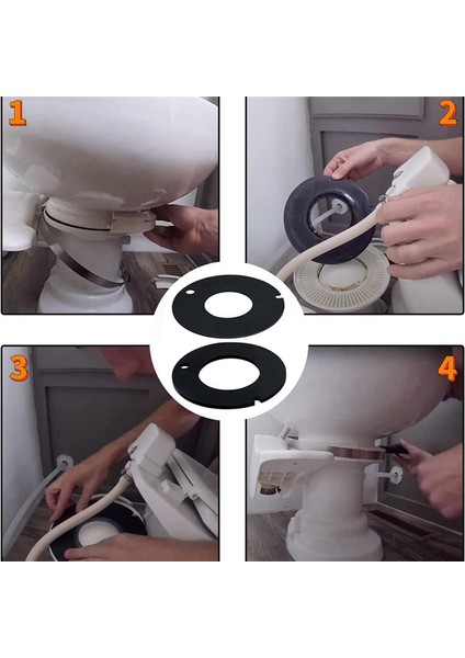 4 Adet 385311462 385316140 Karavan Tuvalet Kauçuk Kase Sızıntı Sızıntı Contası Kiti Dometic/sealand/mansfield/vacuflush Römork Için Değiştirilebilir (Yurt Dışından) modelleri