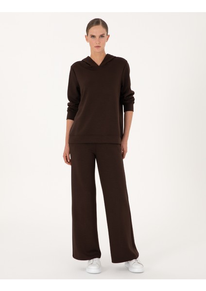 Kadın Kahverengi Flare Fit Eşofman Altı 50314962-VR029