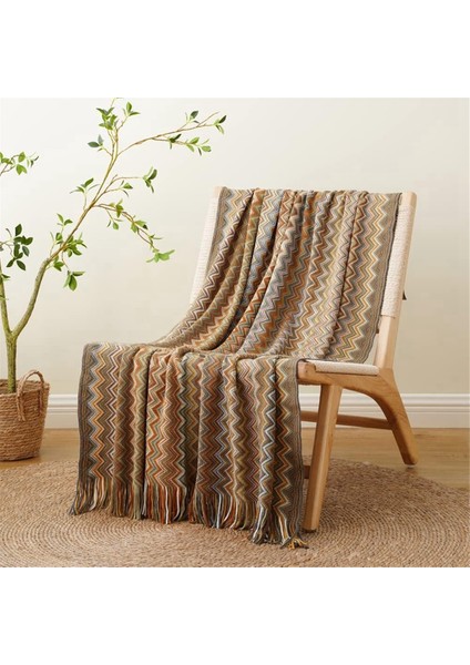 Ev Boho Kanepe Yataklı Kanepe Battaniyesi Çiftlik Evi Kır Evi Dekoru Püsküllü Yumuşak Sıcak Rahat Örgü Battaniye Stil B (Yurt Dışından) fırsatları