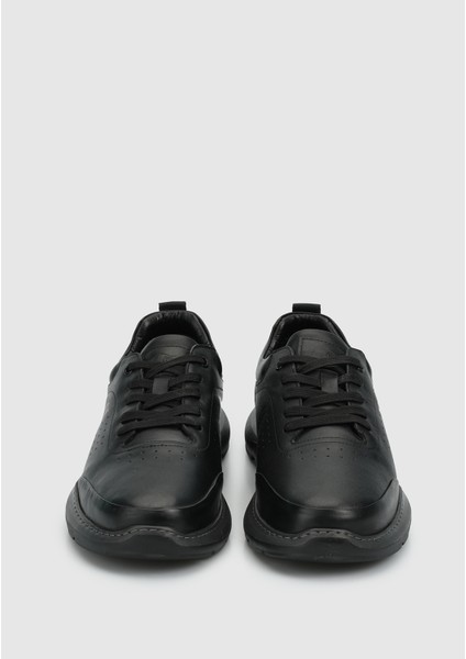 Siyah Deri Erkek Sneaker modelleri