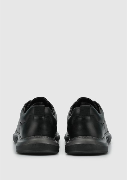 Siyah Deri Erkek Sneaker fırsatları