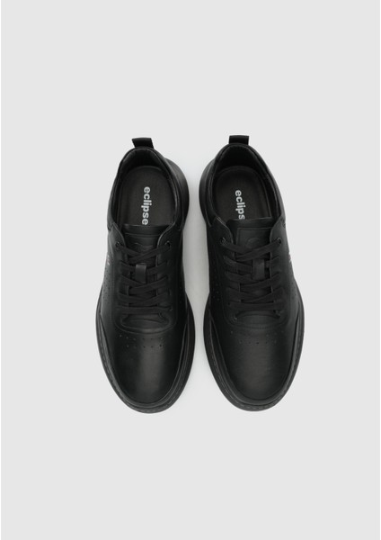 Siyah Deri Erkek Sneaker indirimleri