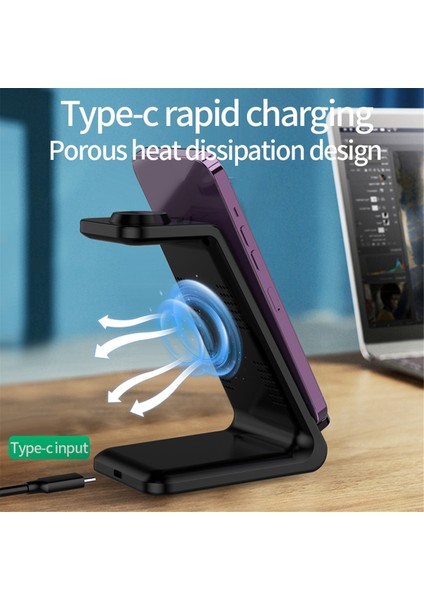 3'ü 1 Arada Kablosuz Şarj Cihazı Saat Kulaklık Çok Işlevli Kullanışlı (Yurt Dışından) fırsatları