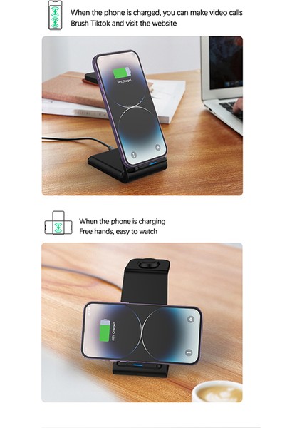 3'ü 1 Arada Kablosuz Şarj Cihazı Saat Kulaklık Çok Işlevli Kullanışlı (Yurt Dışından) indirimleri