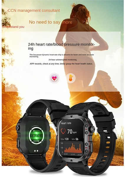 Su Geçirmez Kalp Atış Hızı Kan Oksijen Sağlık Uyku Izleme Bluetooth Telefon Ses Metal Bej (Yurt Dışından) modelleri