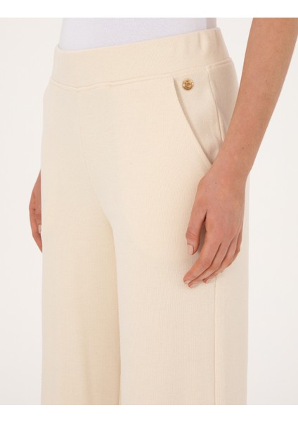 Kadın Ekru Loose Fit Eşofman Altı 50314953-VR019 indirimleri