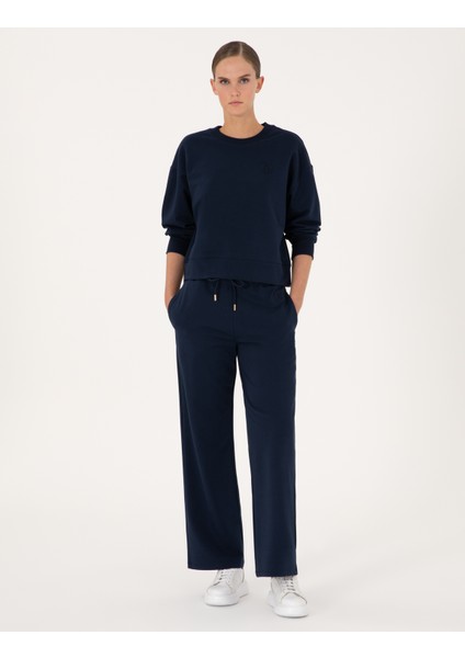 Kadın Lacivert Oversize Sweatshirt 50314963-VR033 fırsatları