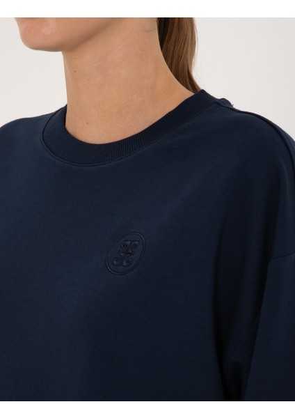 Kadın Lacivert Oversize Sweatshirt 50314963-VR033