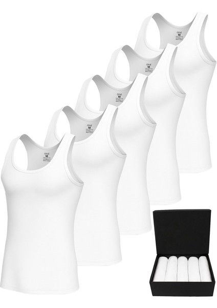 Premium 5’li Erkek Atlet Süprem - Hediye Kutulu, %100 Pamuk, Ultra Yumuşak Kumaş, Rahat Kalıp, Etiketsiz ve Kaliteli Iç Giyim