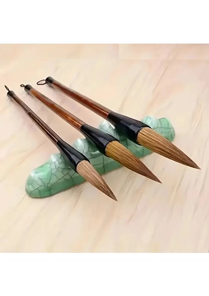 Tahrir Fırçası Seti Büyük Boy Çini, Vazo, Seramik, Sırlama, Suluboya, Çizim, Resim-üç Boy,3 Adet