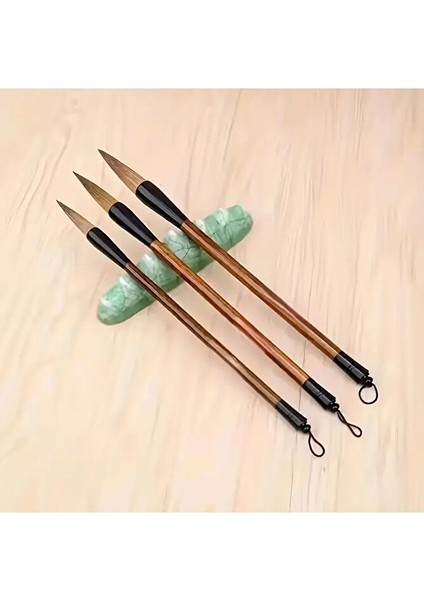 Tahrir Fırçası Seti Büyük Boy Çini, Vazo, Seramik, Sırlama, Suluboya, Çizim, Resim-üç Boy,3 Adet fırsatları