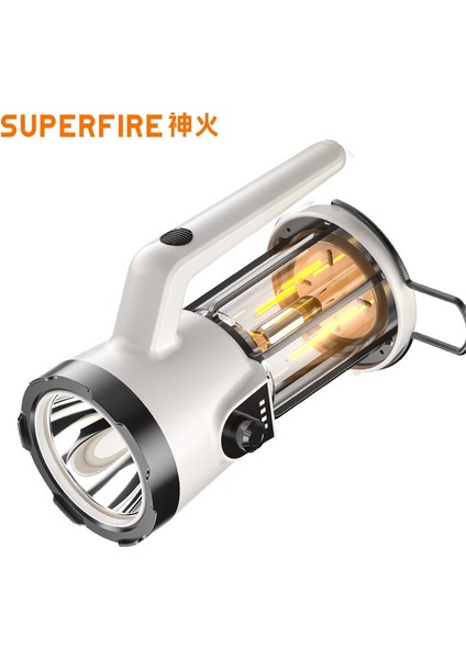 Superfıre M61 Projektör Taşınabilir Çalışma Işığı Su Geçirmez Güçlü Işık El Feneri (Yurt Dışından)