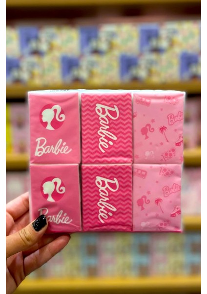 Barbie Lisanslı Kokulu Kağıt Mendil 7Yp. 12'li Paket