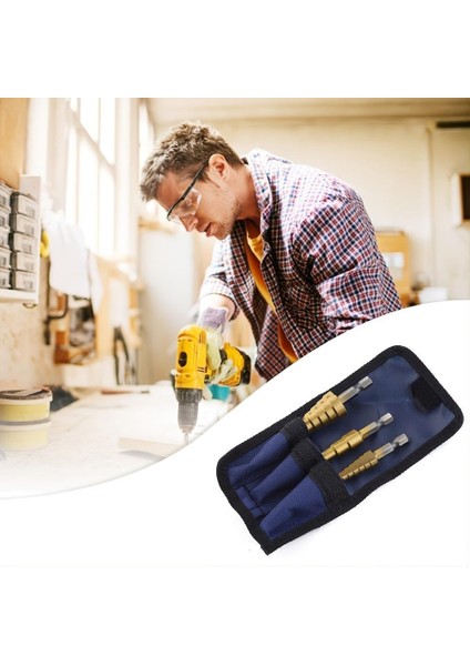 3 Adet/takım Titanyum Kaplamalı Metal Altıgen Çekirdek Matkap Uçları Hss Yüksek Hızlı Çelik Kademeli Matkap Ucu Konik Delik Ahşap Pvc Kesici Konik Metrik (Yurt Dışından) fırsatları