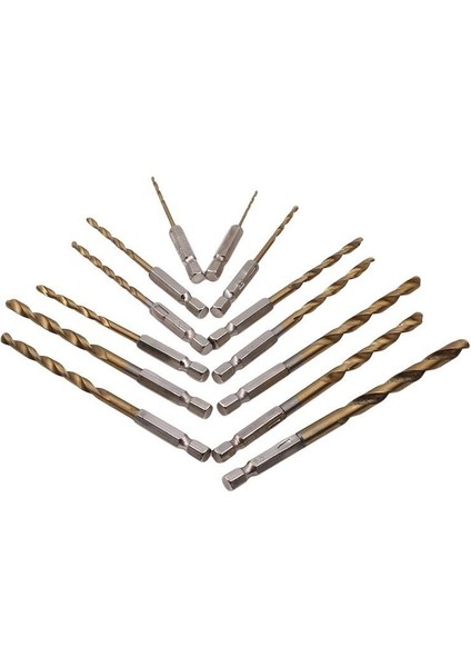 13 Adet/takım Titanyum Kaplamalı Hss Yüksek Hızlı Çelik Matkap Ucu Seti Matkap Ucu 1/4 Altıgen Saplı Uç Aletleri 15 65 mm (Yurt Dışından) fırsatları